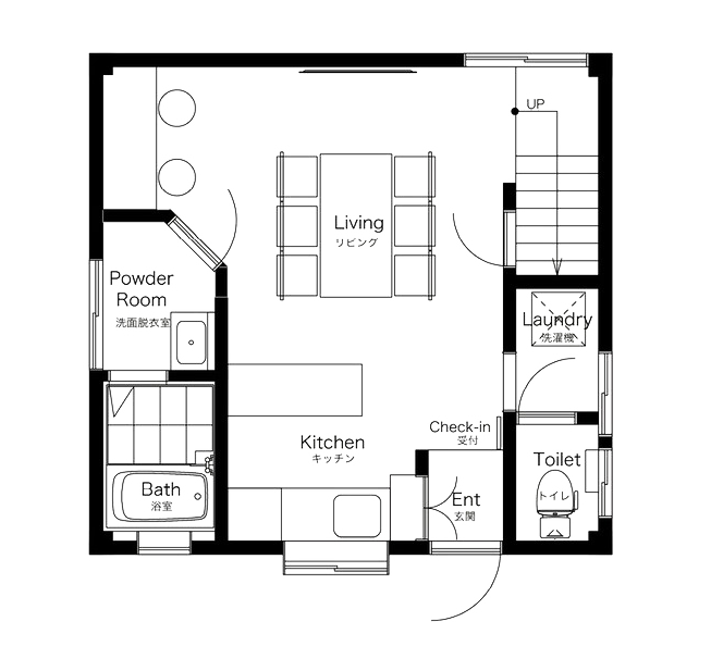 1F 間取り図